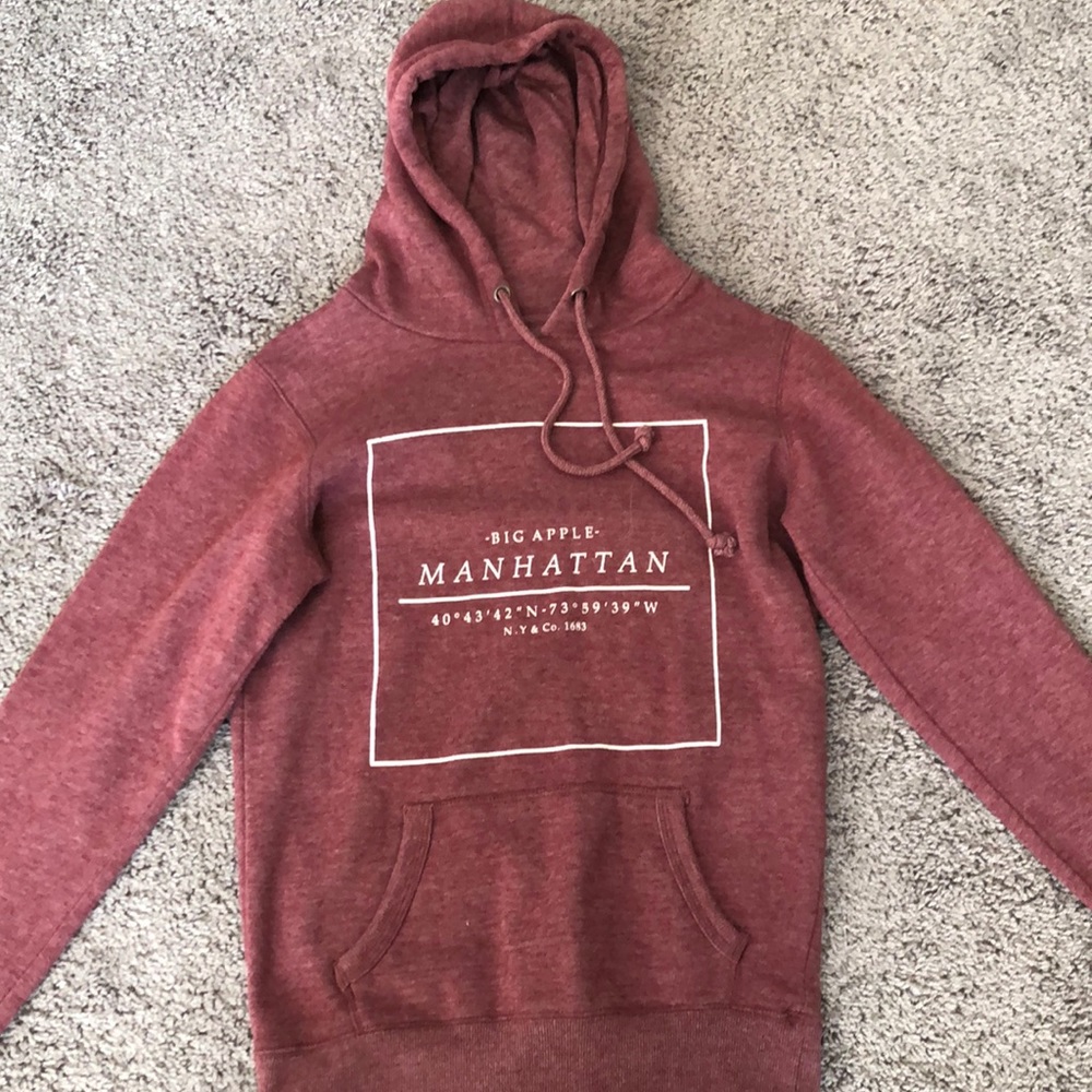 Red sweatshirt from Cotton On.